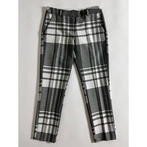 Plaid Gray and White Trouser Pants by River Island Sz 10